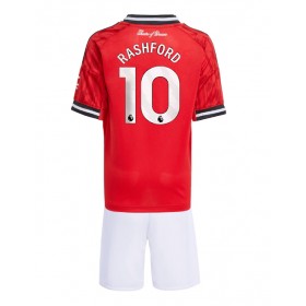 Baby Fußballbekleidung Manchester United Marcus Rashford #10 Heimtrikot 2025-26 Kurzarm (+ kurze hosen)